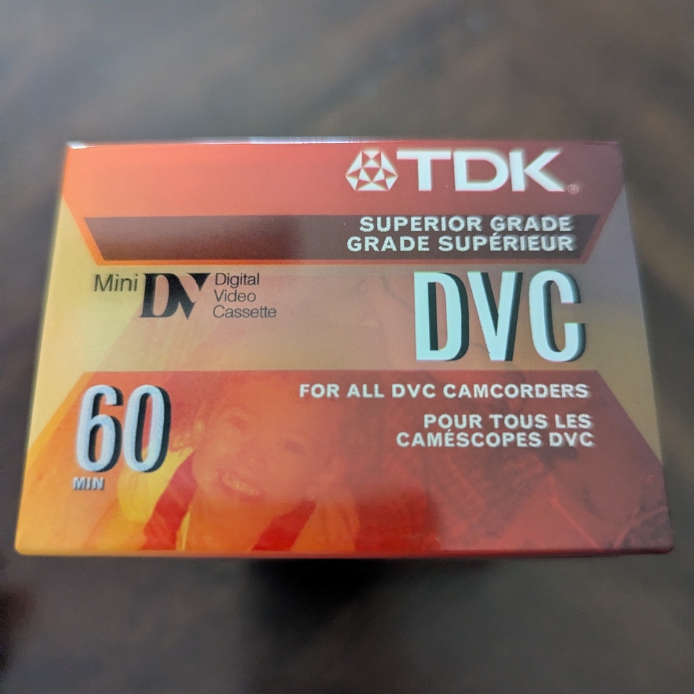 TDK Mini DV 60 Min DVC Digital Video Lot Of 5 Cassette Tapes Sealed  60/SP 90/LP